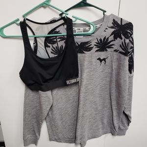 Sweatshirt and Bra Victoria's Secret Pink